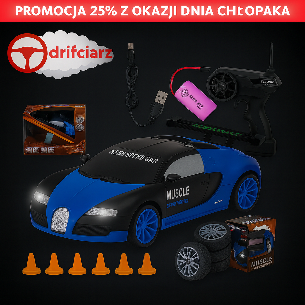 DRIFCIARZ - Zdalnie sterowany mistrz zakrętów